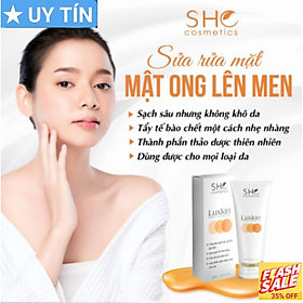 Mua Sữa Rửa Mặt Mật Ong Lên Men LUXKIN 100ml - Sạch Sâu  Giữ Ẩm  Bảo Vệ Da Khỏi Tác Nhận Bên Ngoài...Sản Phẩm Của Đông dược bà Vân