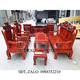 Mua Bộ bàn ghế trạm nghê đỉnh gỗ xà cừ