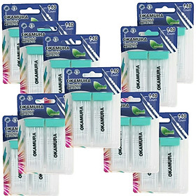 Combo 10 hộp Tăm nhựa nha khoa Okamura 140 cây