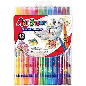 Vỉ Sáp Vặn Crown 12 Màu TP-1200