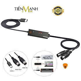 Mua Dây Cáp Midi USB-C DOREMiDi MTU11 Cable Cao Cấp Cho Đàn Piano  Organ  Keyboard MTU-11 Hàng Chính Hãng - Kèm Móng Gẩy DreamMaker