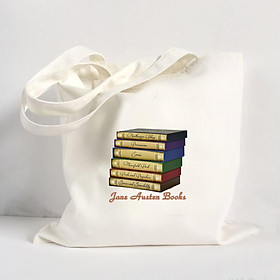 Túi Vải Đeo Vai Tote Bag In Hình Jane Austen Books - Hàng Chính Hãng