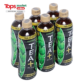 Lốc 6 Chai Trà Ô Long Tea Plus 455ML