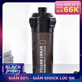 Bình Nhựa Đựng Nước Sports Lock & Lock 470ML - Đen