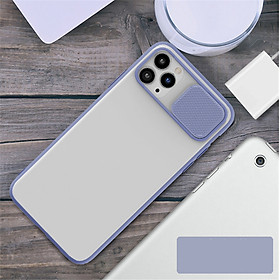 Ốp lưng kéo nắp cao cấp dành cho iPhone 12 Pro Max  11 Pro Max  XR  XXS  XS Max  7 Plus 8 Plus  11 Pro  12 Pro  11 12  12 Mini - Hàng chính hãng - 11 Pro Max - Tím