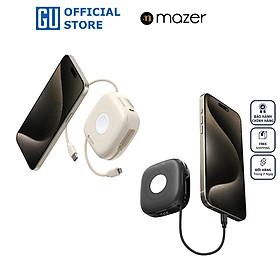 Pin Dự Phòng Không Dây MAZER MagLink18i 10000mAh Qi2 15W PD20W 4 trong 1 Sạc Được Cho Apple Watch Tích Hợp 2 Cáp Sạc Hàng Chính Hãng