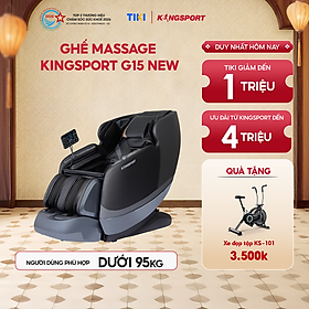 Miễn phí lắp đặt | Ghế massage KINGSPORT Standard G15 New công nghệ mới Kingtech Touch Pro, massage kéo giãn toàn thân