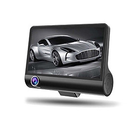 4'' 1080P 3 Lens Car DVR Dash Cam 170° Vehicle Video Recorder Rearview Camera