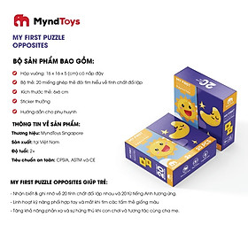 Hình ảnh Đồ Chơi Xếp Hình MyndToys My First Puzzle - Opposites (Đối Lập) Dành Cho Các Bé Trên 2 Tuổi