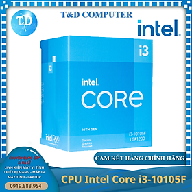 Mua CPU Intel Core i3 10105F 3.7GHz Socket 1200 4 Nhân 8 Luồng 6MB - Hàng chính hãng