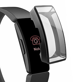 Watch Case Anti-fall Plating Case TPU Transparent Watch Screen Protector Case For Fitbit Inspire