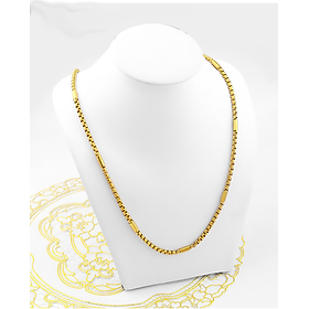 Dây chuyền nam mạ vàng 24k ô vuông cá tính