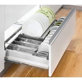 Kệ Đựng Bát Đĩa Đa Năng Inox Hộp Grob - Hàng Chính Hãng