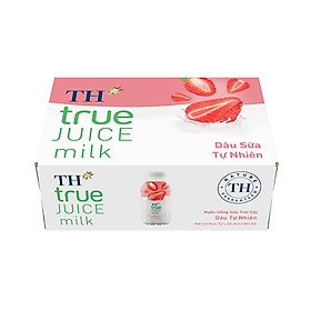 Thùng nước uống sữa trái cây dâu tự nhiên 300 ml x 24 chai