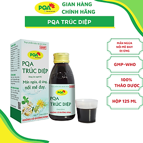 Trúc Diệp PQA Giúp Thanh Nhiệt Giải Độc Gan Hỗ Trợ Giảm Mẩn Ngứa Dị Ứng, Nổi Mề Đay Do Chức Năng Gan Kém Hộp 125ml