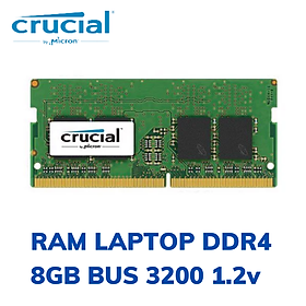 Mua Ram Laptop Crucial DDR4 8GB BUS 3200MHz hàng chính hãng  bảo hành 36 tháng