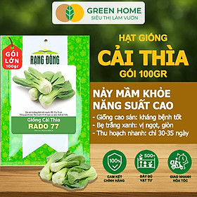Mua Hạt Giống Rau Cải Thìa GreenHome  GÓI 100GR  Dễ Trồng Quanh Năm  Nảy Mầm  Năng Suất Cao R32