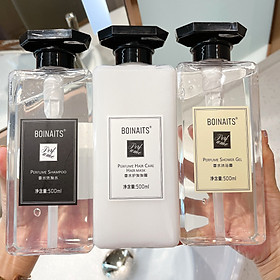 Cặp dầu gội xả Boinaits Perfume ngăn gàu, giảm rụng tóc mẫu mới 500ml hương thơm bạc hà