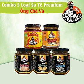 Bộ Sưu Tập 5 Loại Sa Tế Premium Ông Chà Và (Sa Tế Cá Cơm + Sa Tế Sò Điệp + Sa Tế Bào Ngư + Sa Tế Chà + Sa Tế Tôm)