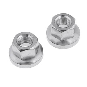 1 Pair Bike Axle Nuts for Bicycle Rear Hub Wheel - Solid & Durable