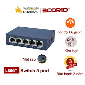 Mua Bộ chia mạng 5 cổng Gigabit RJ45 Acorid LS5GT Ethernet Network - Hàng chính hãng