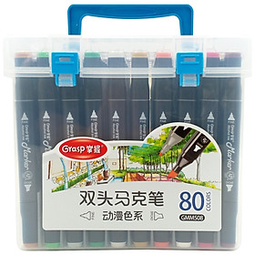 Hộp Bút Lông Màu 2 Đầu Grasp 80 Màu 508-80