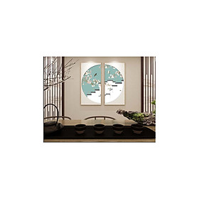 Mua Bộ 2 Tranh Tráng Gương Họa Tiết cổ Điển-Tranh Treo Tường