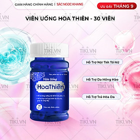 Viên Uống Hoa Thiên Hộp 30 Viên Giúp Đẹp Da Cân Bằng Nội Tiết Tố Cải Thiện Sinh Lý Nữ