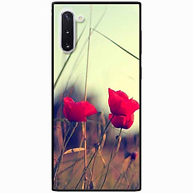 Ốp lưng dành cho Samsung Note 10 mẫu Ba Nụ Hoa Đỏ