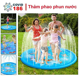 Bể bơi phun nước cho bé vui chơi thích thú trong thời tiết mùa hè, phao phun nước trẻ em món quà ý nghĩa, thảm chơi nước