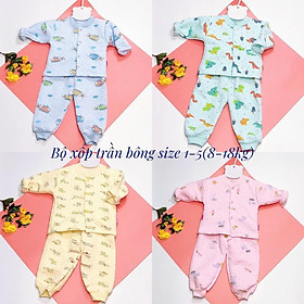 Bộ quần áo trần bông cho bé mặc mùa đông cực đẹp
