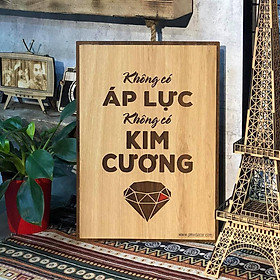 Mua TRANH ĐỘNG LỰC. Tranh gỗ 2 màu tương phản  treo văn phòng tạo động lực làm việc. PMV-TDL016