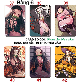 Card in hình Kamado Neruko 6 ảnh khác nhau/ Thẻ card kamado Nezuko kimetsu no yaiba