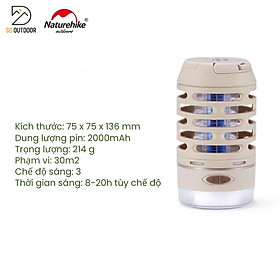 Đèn Dã Ngoại Diệt Muỗi Đa Năng Chống Nước Naturehike NH22ZM005