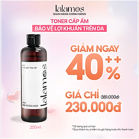 Toner Cánh Kim Ngân Hoa Lalamos Dưỡng Ẩm Và Se Khít Lỗ Chân Lông 250ml