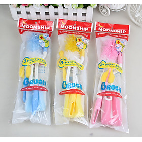 Combo 4 Dụng Cụ Cọ Rửa Ly Bình Sữa Loại Tốt (Giao Màu Ngẫu Nhiên)