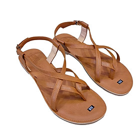 Giày Sandal Nữ Quai Dây Mảnh Đế Bệt HÀ NAM Da Bò Thời Trang Cao Cấp DNU2074