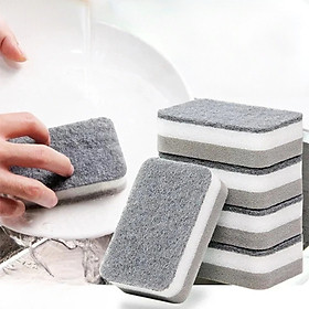 Mua SET 2 Miếng Bọt Xốp  Ghi Xám Cọ Rửa Chén Bát Đĩa  Đánh Chảo Nồi Chảo  Vệ Sinh Sạch Sẽ  Dọn Bếp Tiện Dụng - TakyHome 5152set2
