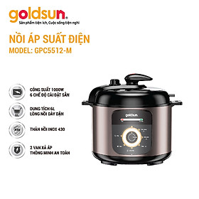 Mua Nồi áp suất điện Goldsun GPC5512 (6L) _ Hàng chính hãng