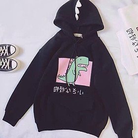 ÁO HOODIES CÓ MŨ HOẠ TIẾT KHỦNG LONG SIÊU XINH CHO CÁC BẠN TRẺ