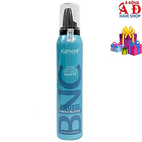 MOUSSE BỌT GIỮ NẾP MẠNH TÓC UỐN XOĂN KARSEELL BNC MATTE BUBBLE XANH 200ML