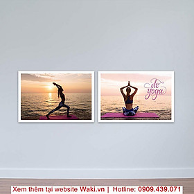  Bộ 2 tranh trang trí phòng tập yoga, nhiều mẫu đẹp, sáng tạo, giá hấp dẫn