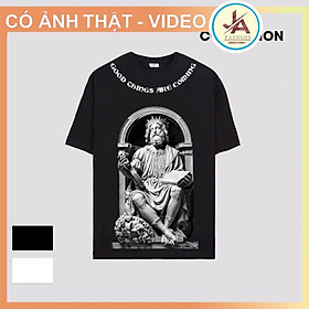 Áo Thun Unisex form rộng tay lỡ tượng vua hi lạp , áo phông nam nữ Mikenko JASHOP JASHOP