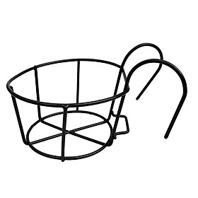 Vintage Metal Wire Hanging Planter Basket Flower Pot Bracket Holder Iron Art