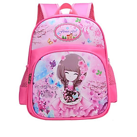 Balo bé gái công chúa Flower Girl Hồng cho bé mẫu giáo