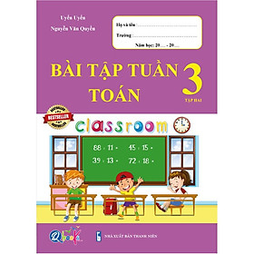 [Download Sách] Sách - Bài Tập Tuần Toán 3 - Tập 2 (1 cuốn)