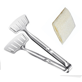 Mua Kẹp gắp đồ chiên - Xào có rãnh thoát IN44 tặng 1 miếng xơ mướp rửa bát