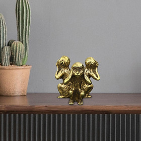 Monkey Figurine Animal Statues Ornament Sculptures for Office Home Decor
