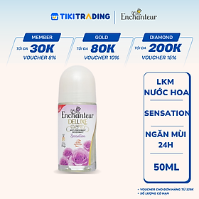 Lăn Khử Mùi Trắng Da Hương Nước Hoa Enchanteur Sensation 50ml - 1012075