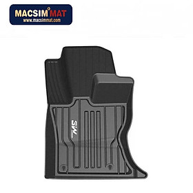 Thảm lót sàn xe ô tô JAGUAR XE 2014- đến nay Nhãn hiệu Macsim 3W chất liệu nhựa TPE đúc khuôn cao cấp - màu đen